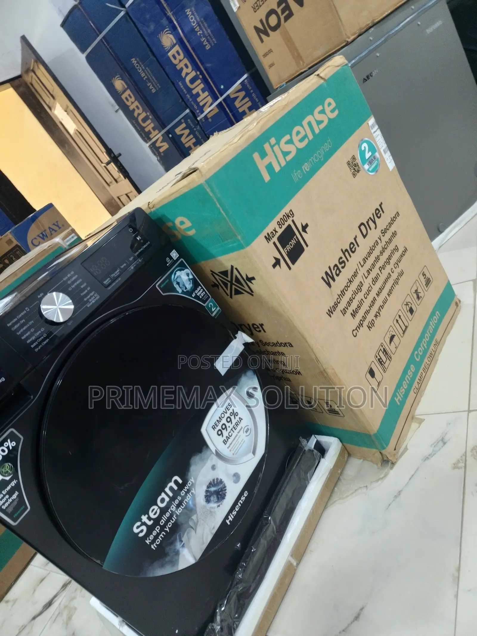 Compact Power: Hisense 8kg Wash & 5kg Dry Washer Dryer