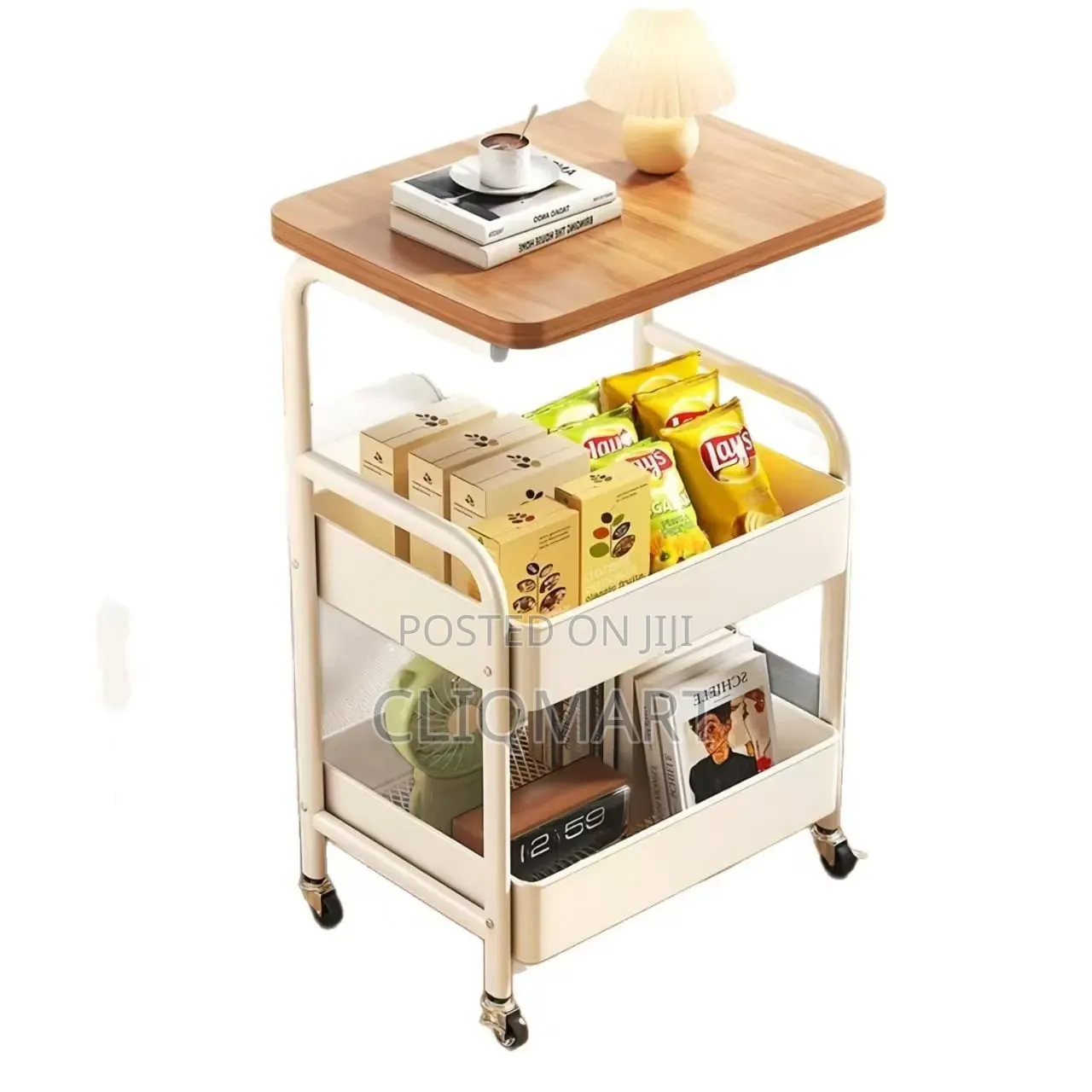 2-Layer Multi-Functional Wooden Top Shelf