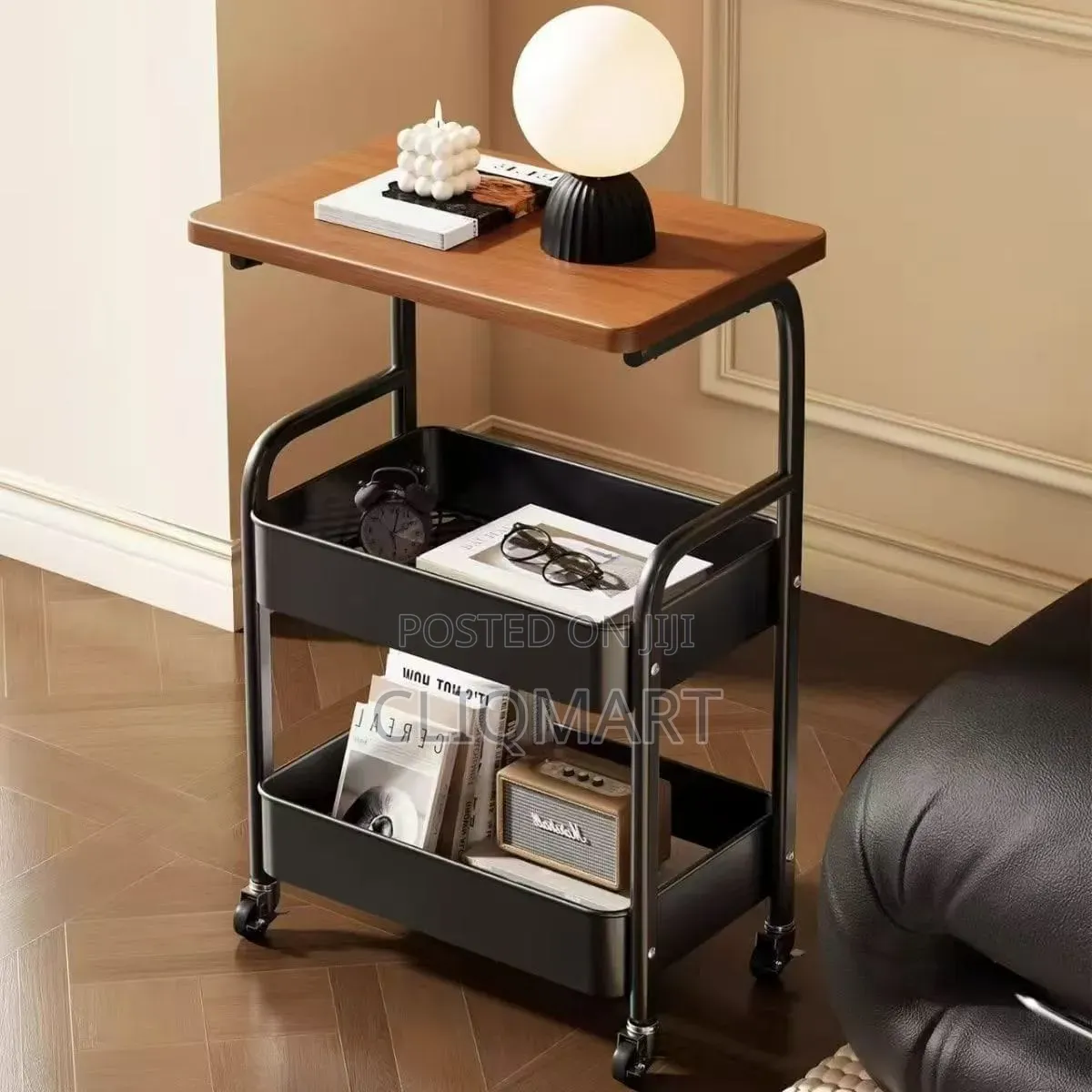 2-Layer Multi-Functional Wooden Top Shelf