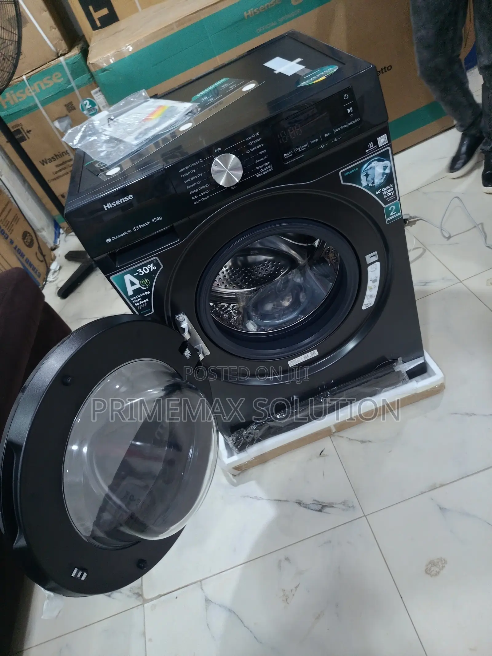 Hisense 8kg Wash + 5kg Dry – Your Complete Laundry Station