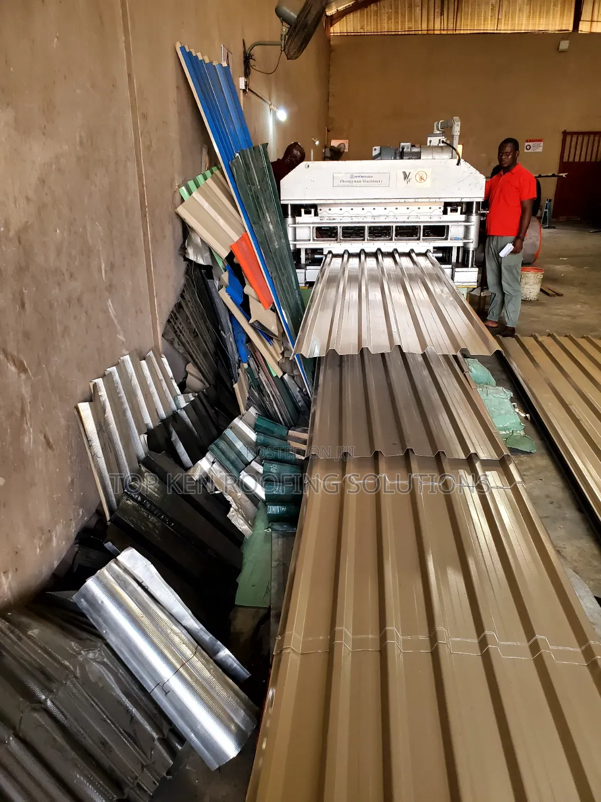 Beige Longspan Sheet 0.55mm Thickness