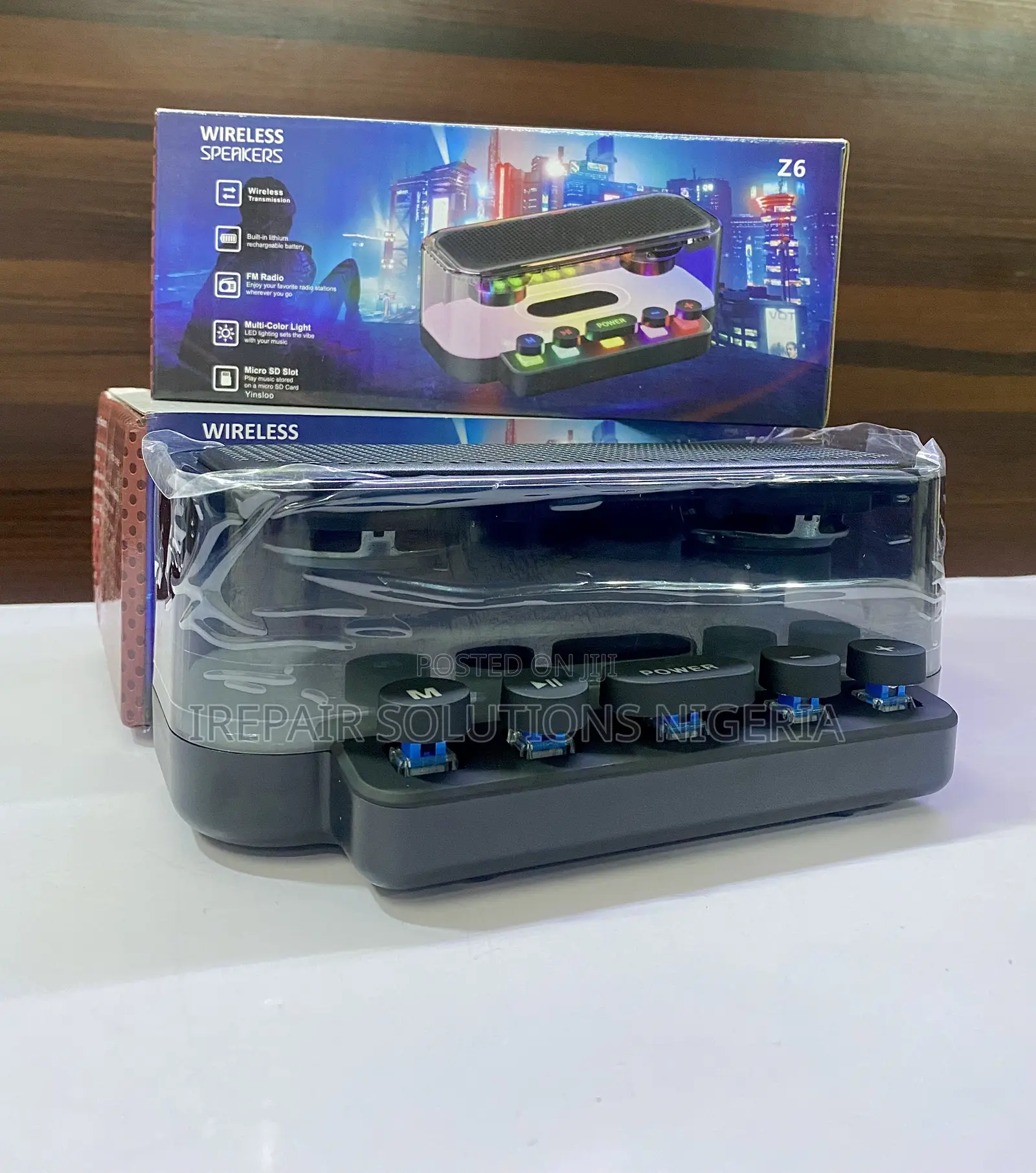 Z6 Cyberpunk RGB Bluetooth Speaker With Mechanical Keypad & FM