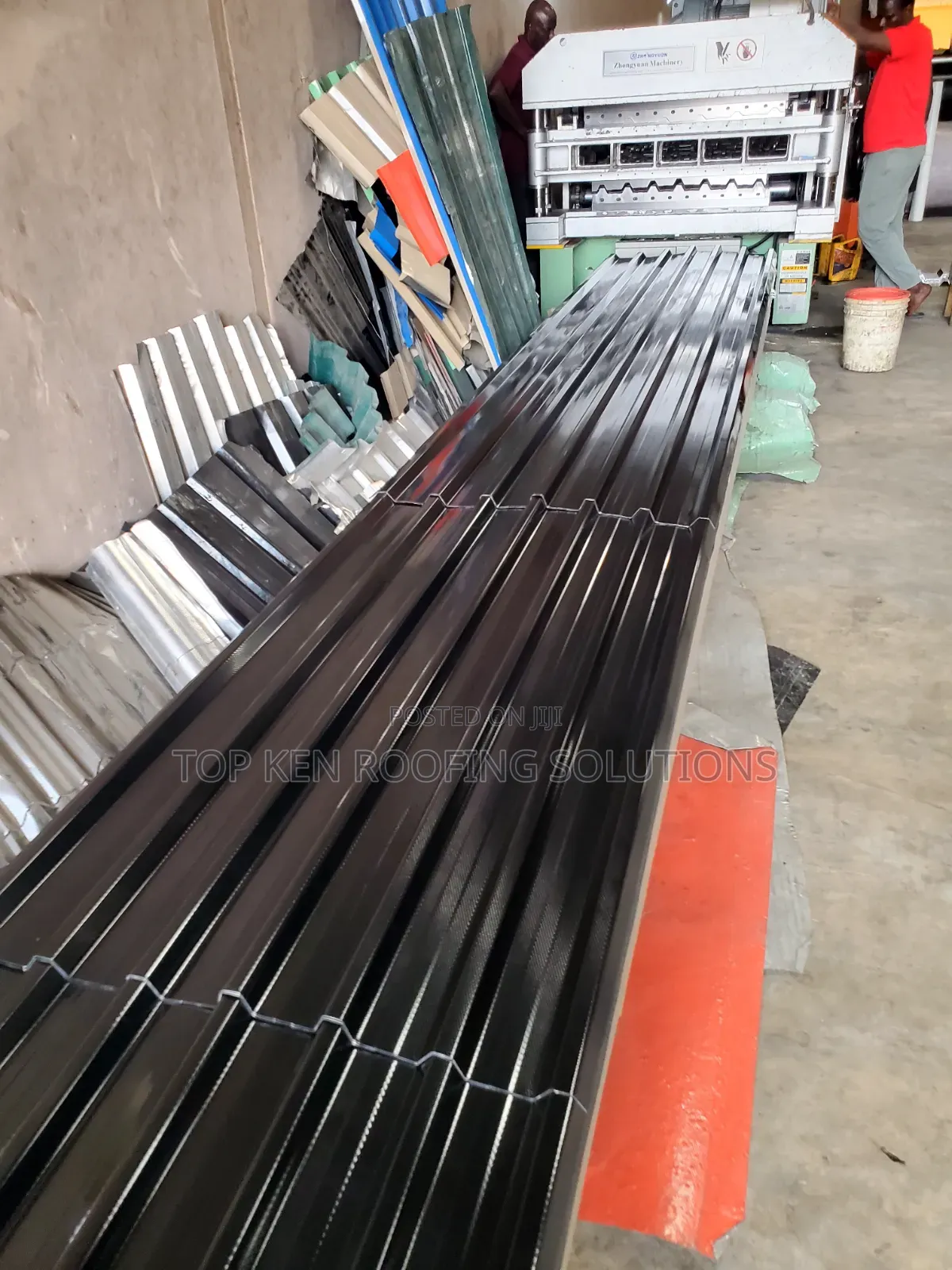 Black Oven Baked Longspan 0.55mm Thickness