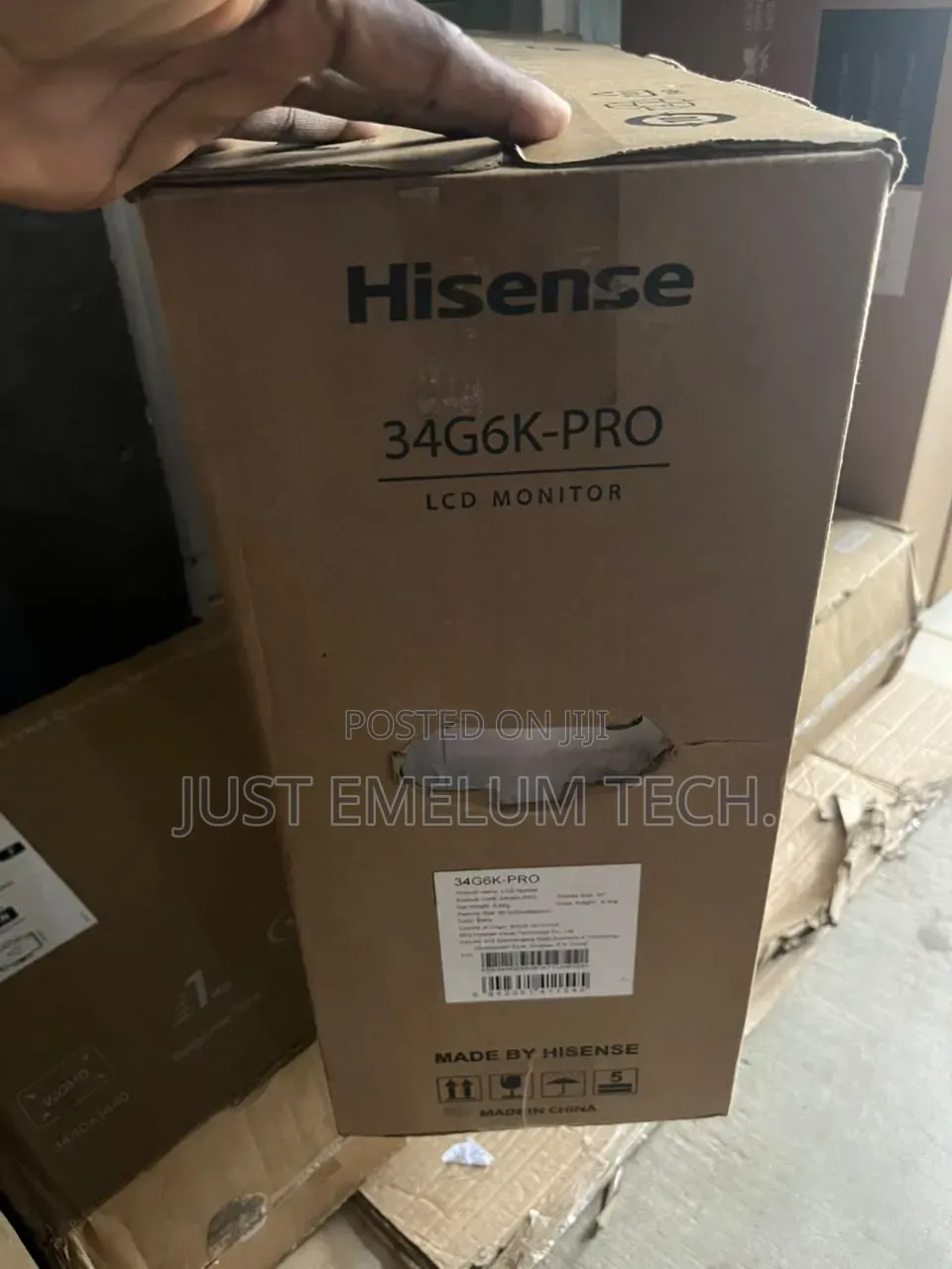 Hisense Monitor 180hz 34g6k-Pro
Description:
Monitor Size: 34"