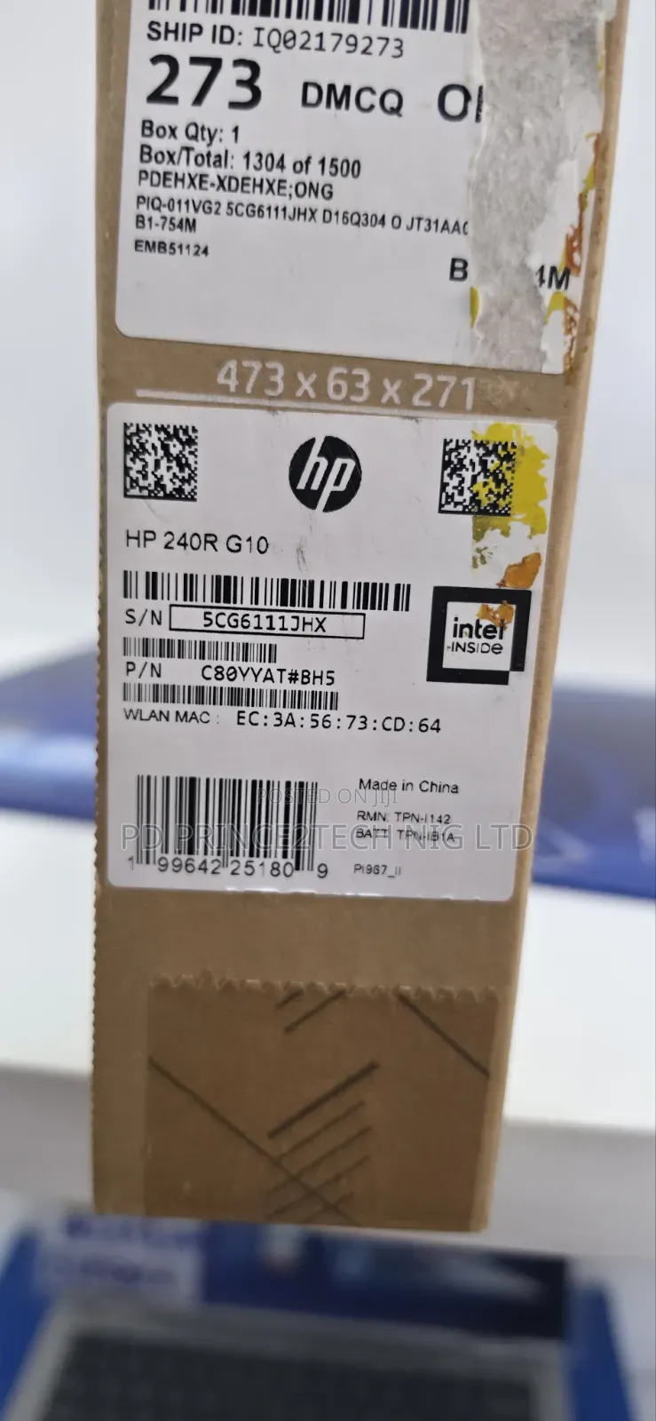 New Laptop HP 240 8GB Intel Core i3 SSD 512GB