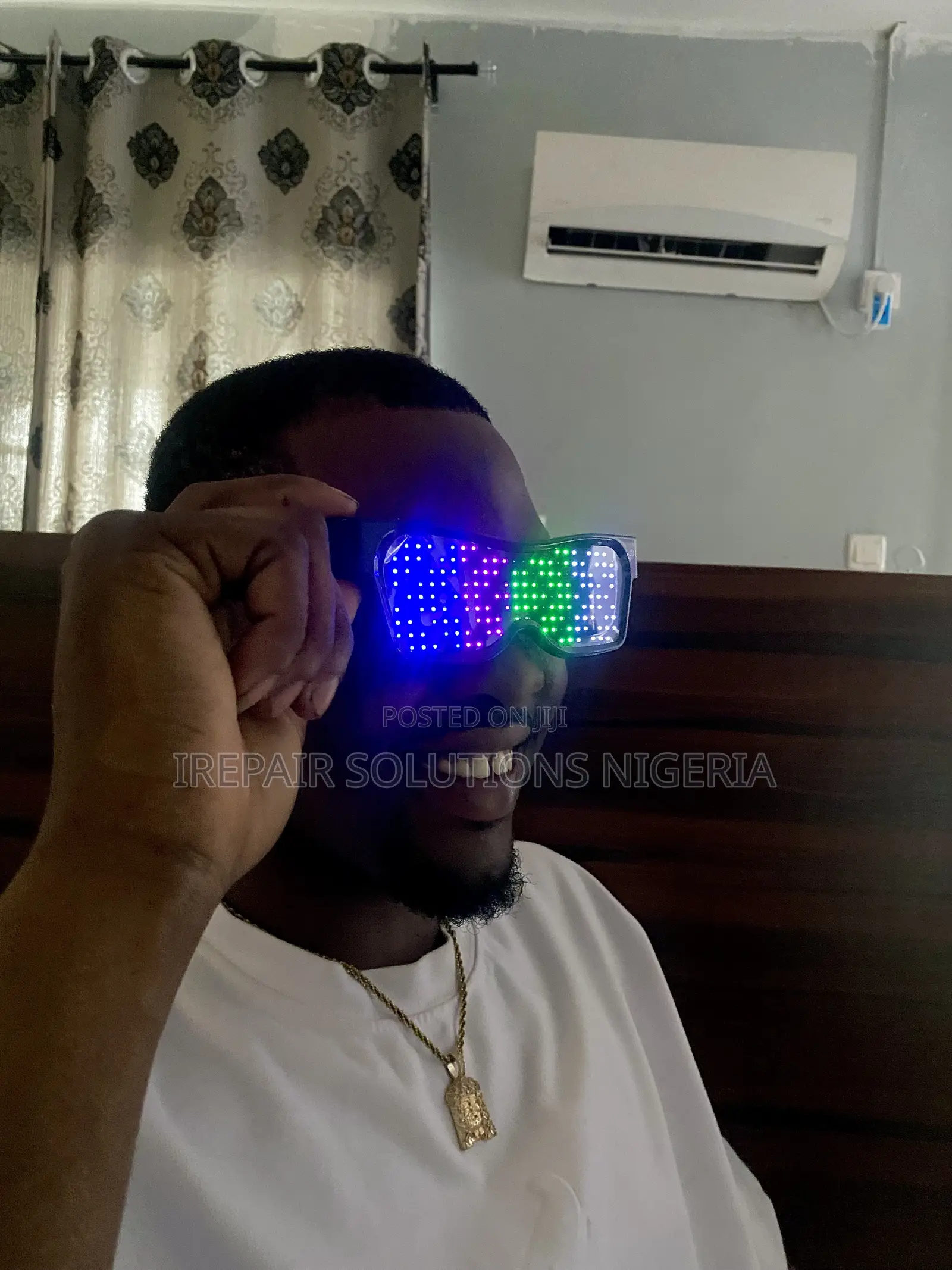 Magic LED Glowing Party Glasses – USB Rechargeable Animated Eyewear