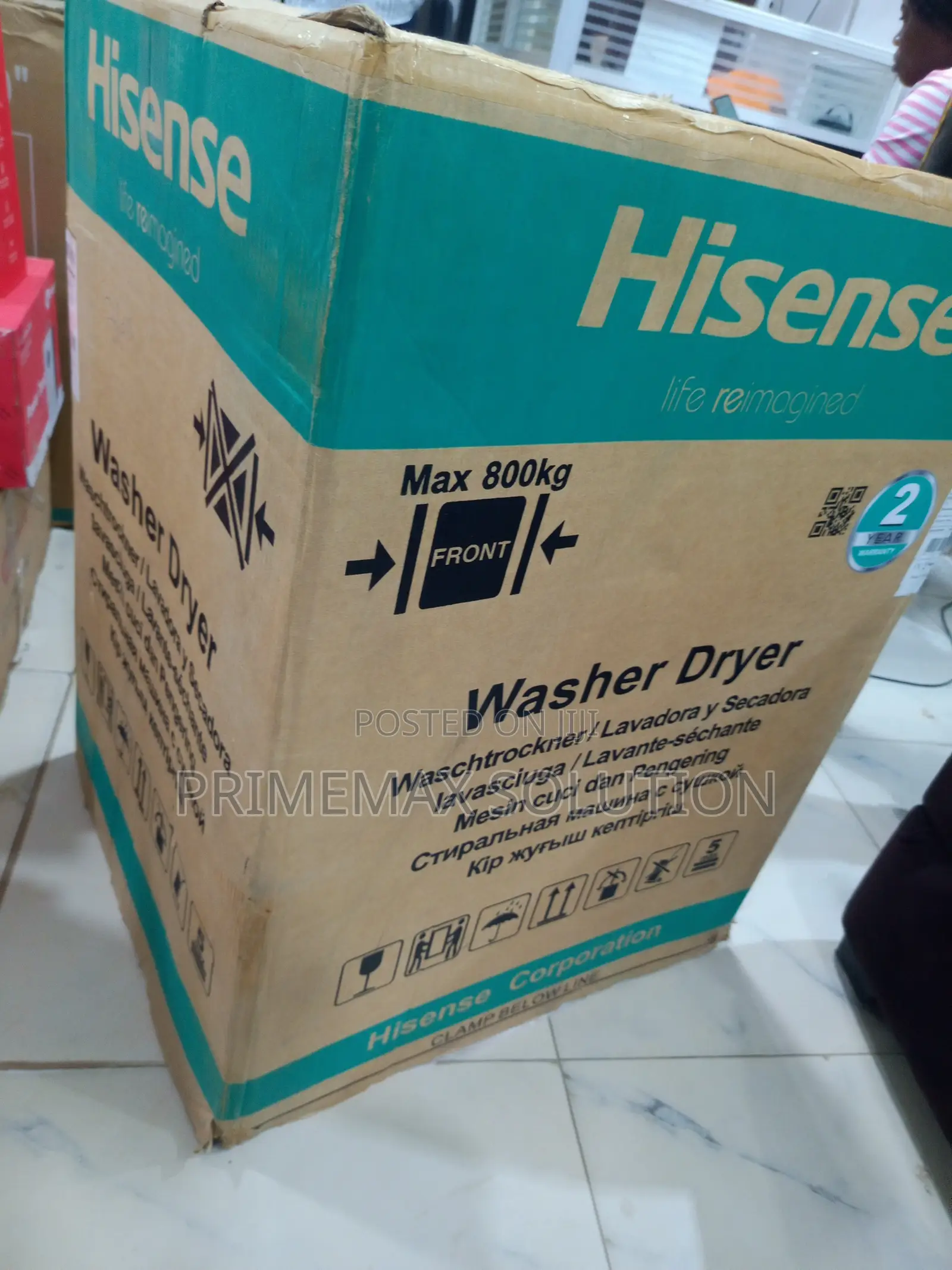 Wash & Dry in One Go: Hisense 8kg Automatic Machine