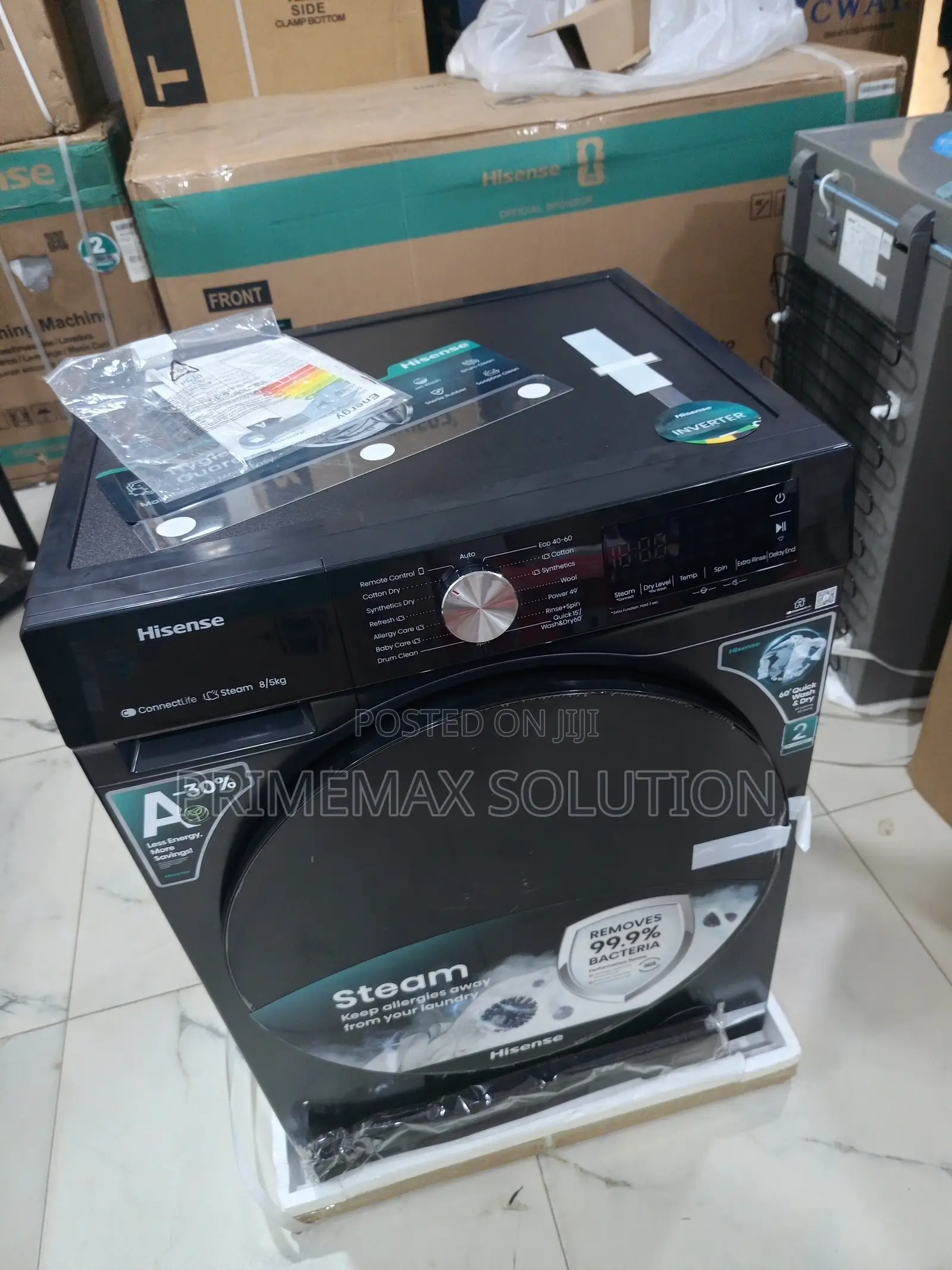 Wash & Dry in One Go: Hisense 8kg Automatic Machine