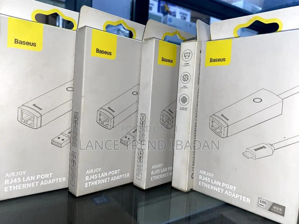Type-C to RJ45 LAN Port Ethernet Adapter 100Mbps