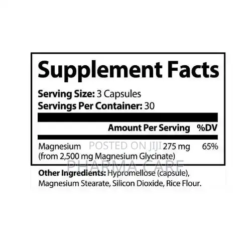 Magnesium Glycinate 90 Capsules Healthy Nervous System
