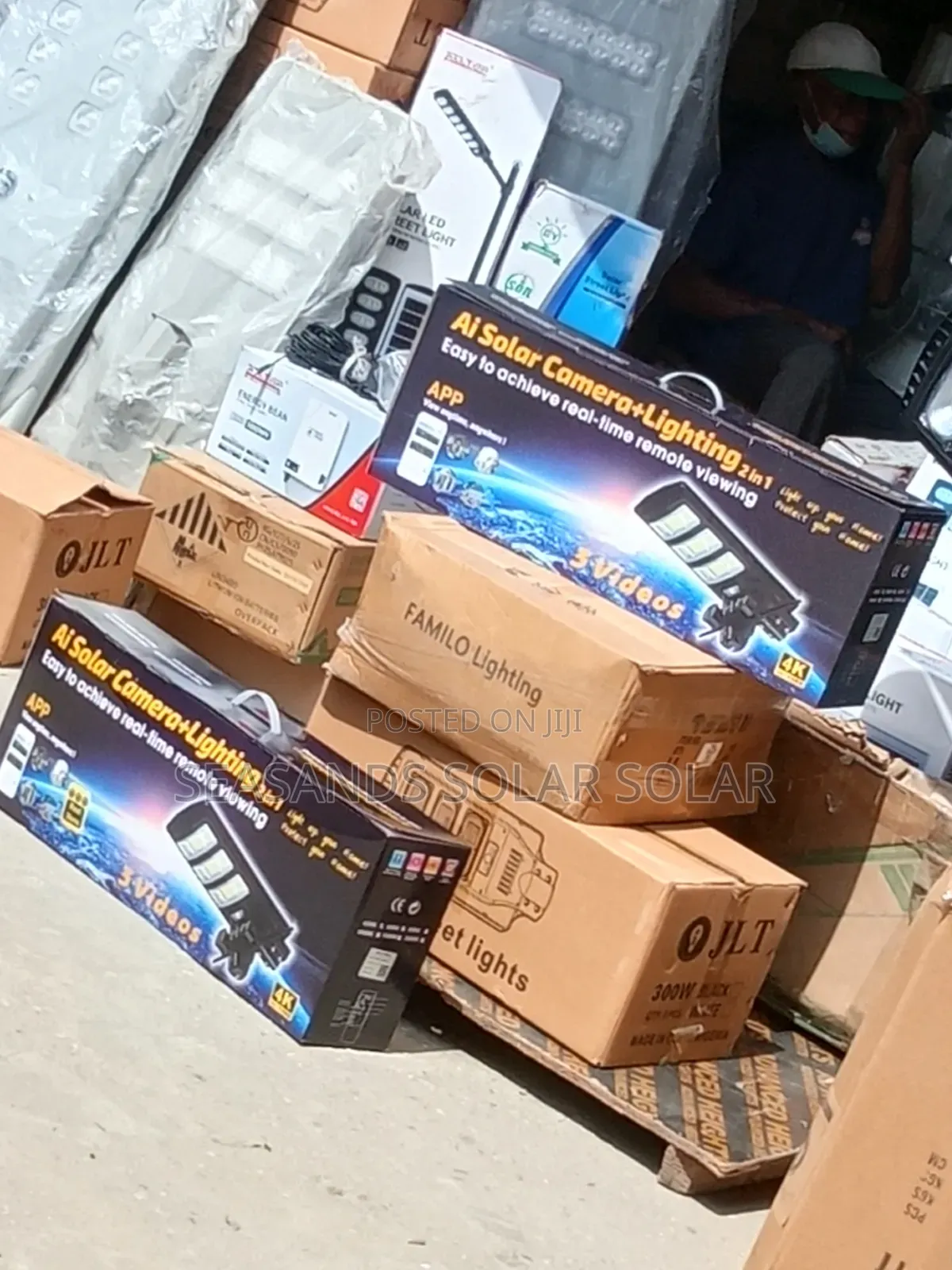 Original Solar Street Lights With CCTV Camera 2 in One 450watts