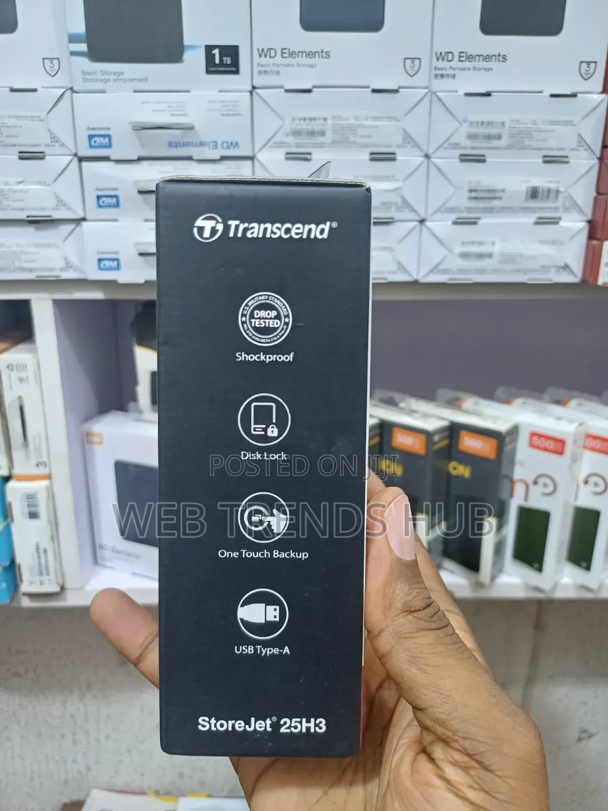 Brand New Transcend StoreJet 25H3 4TB External Hard Drive - USB 3.1