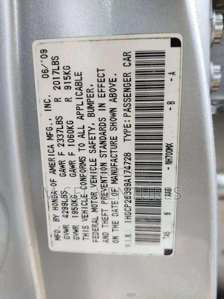 Honda Accord 2009 Silver