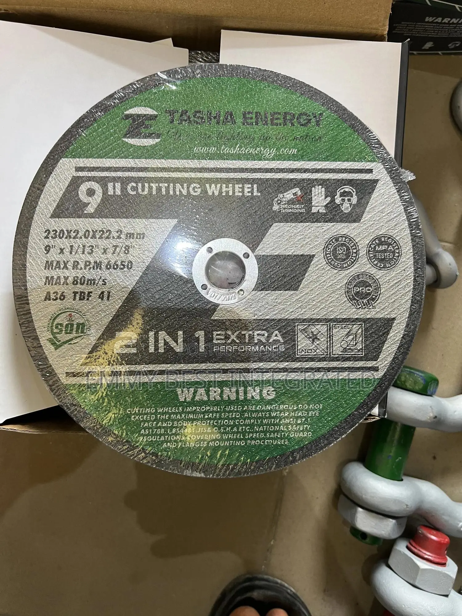 Tasha Energy 9" Cutting Wheel