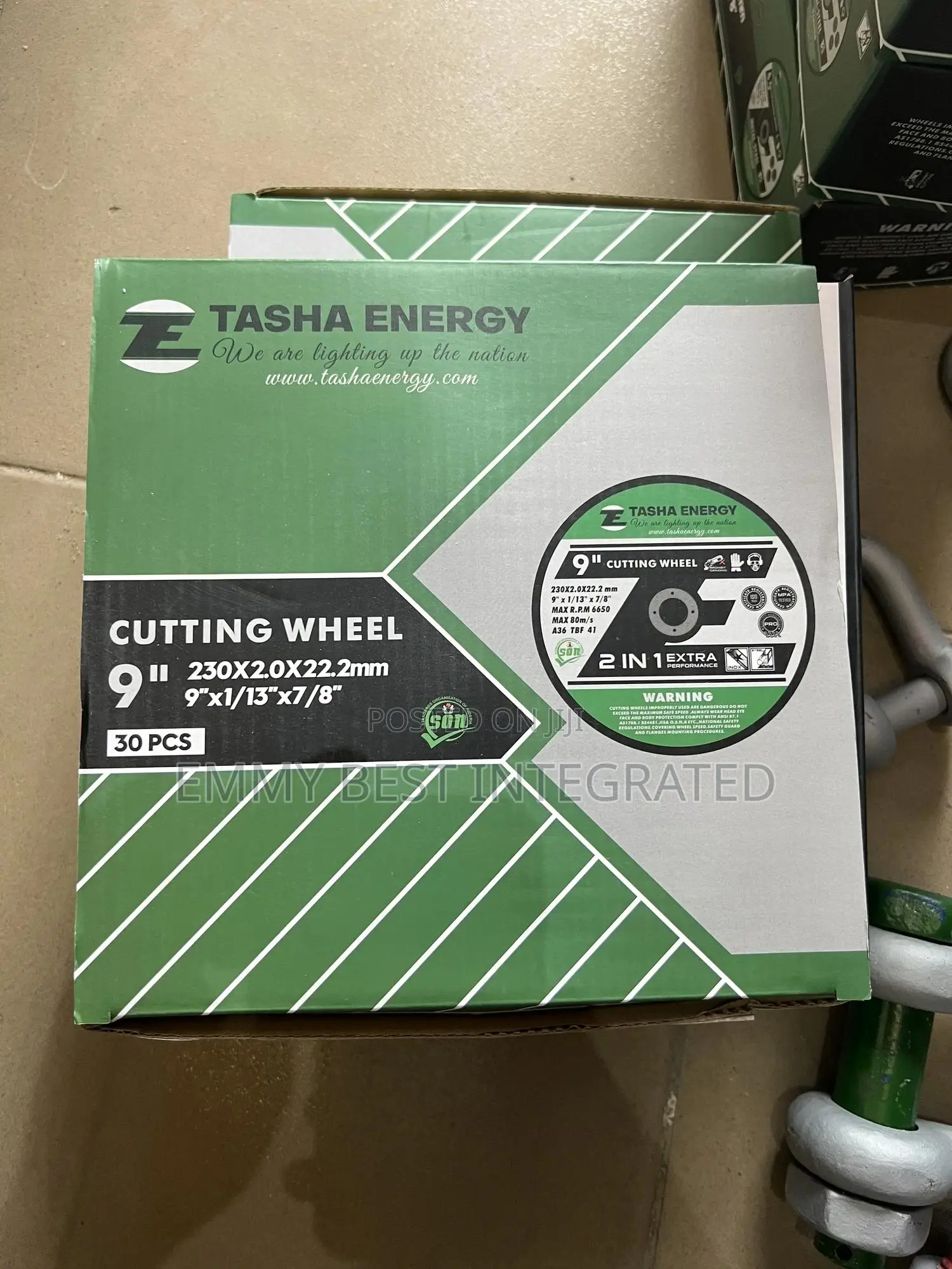 Tasha Energy 9" Cutting Wheel