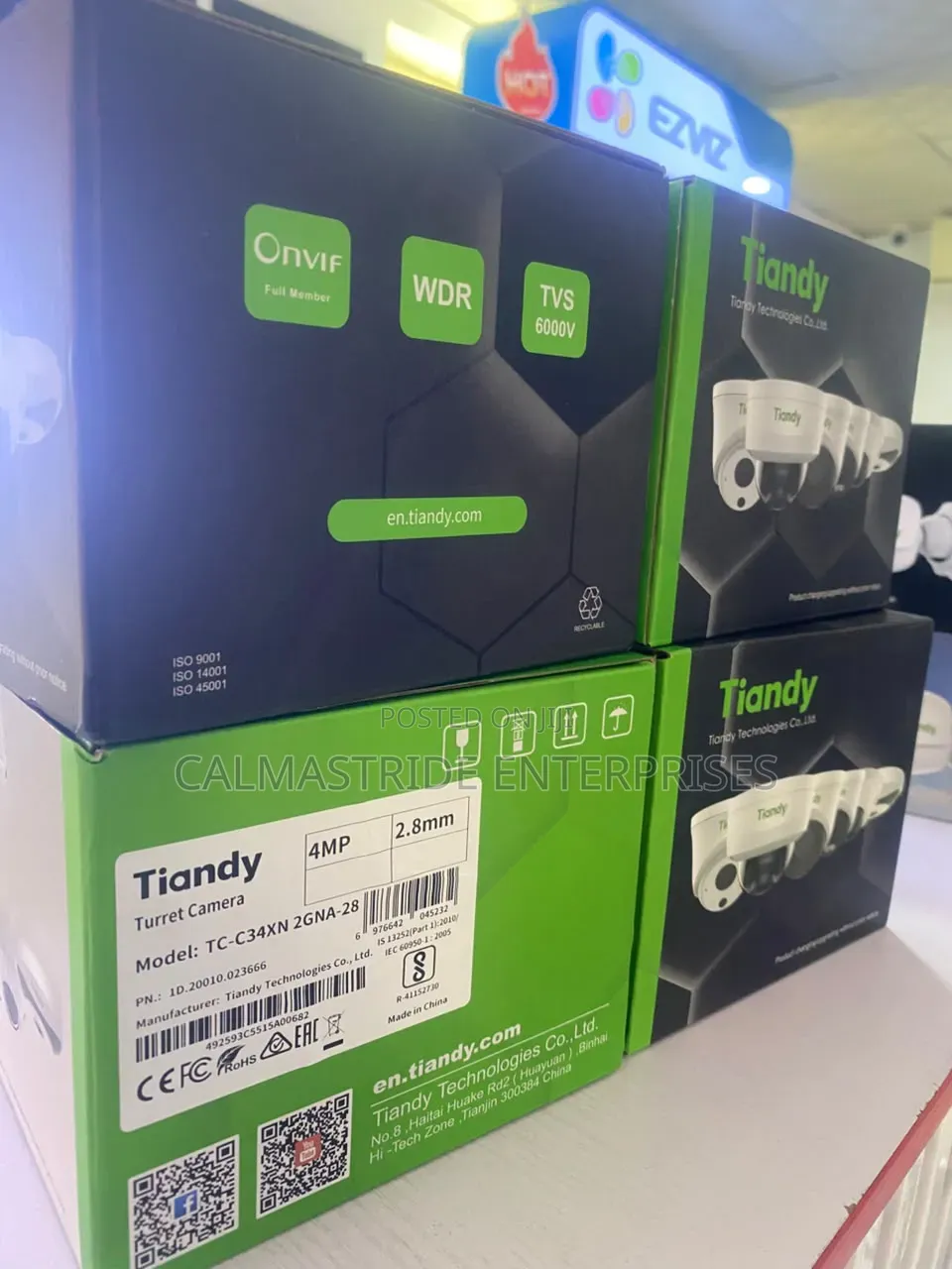 4mp Tiandy Indoor Camera 2.8 Lens