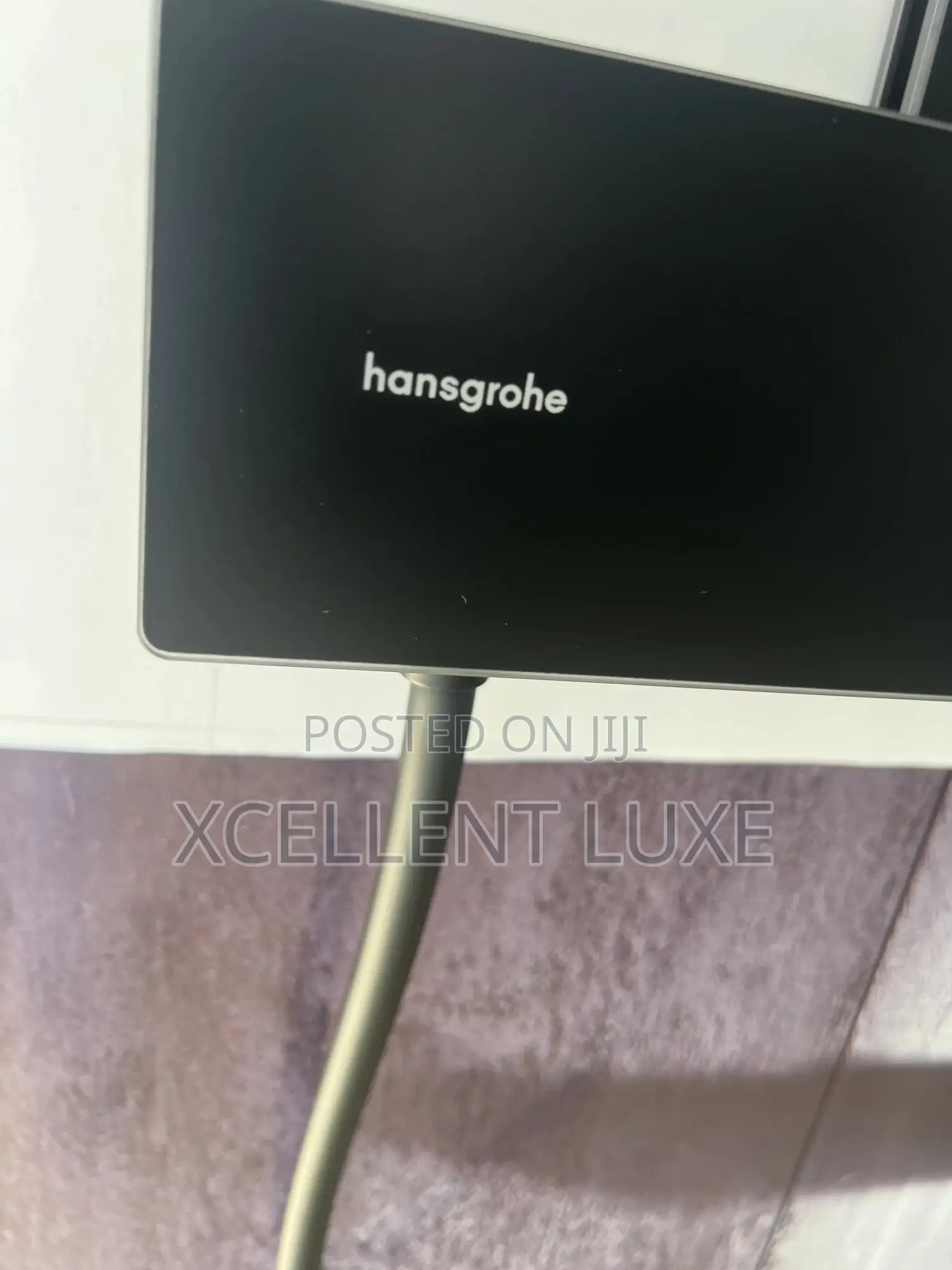 Hansgrohe Rainfinity Shower Mixer System on Matt Black Made in Germany