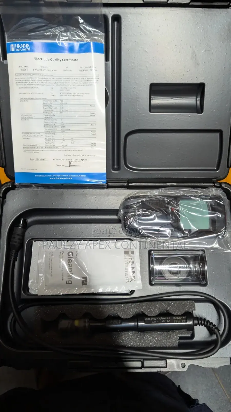 Hanna Ph/Ec/TDS/Temp Meter