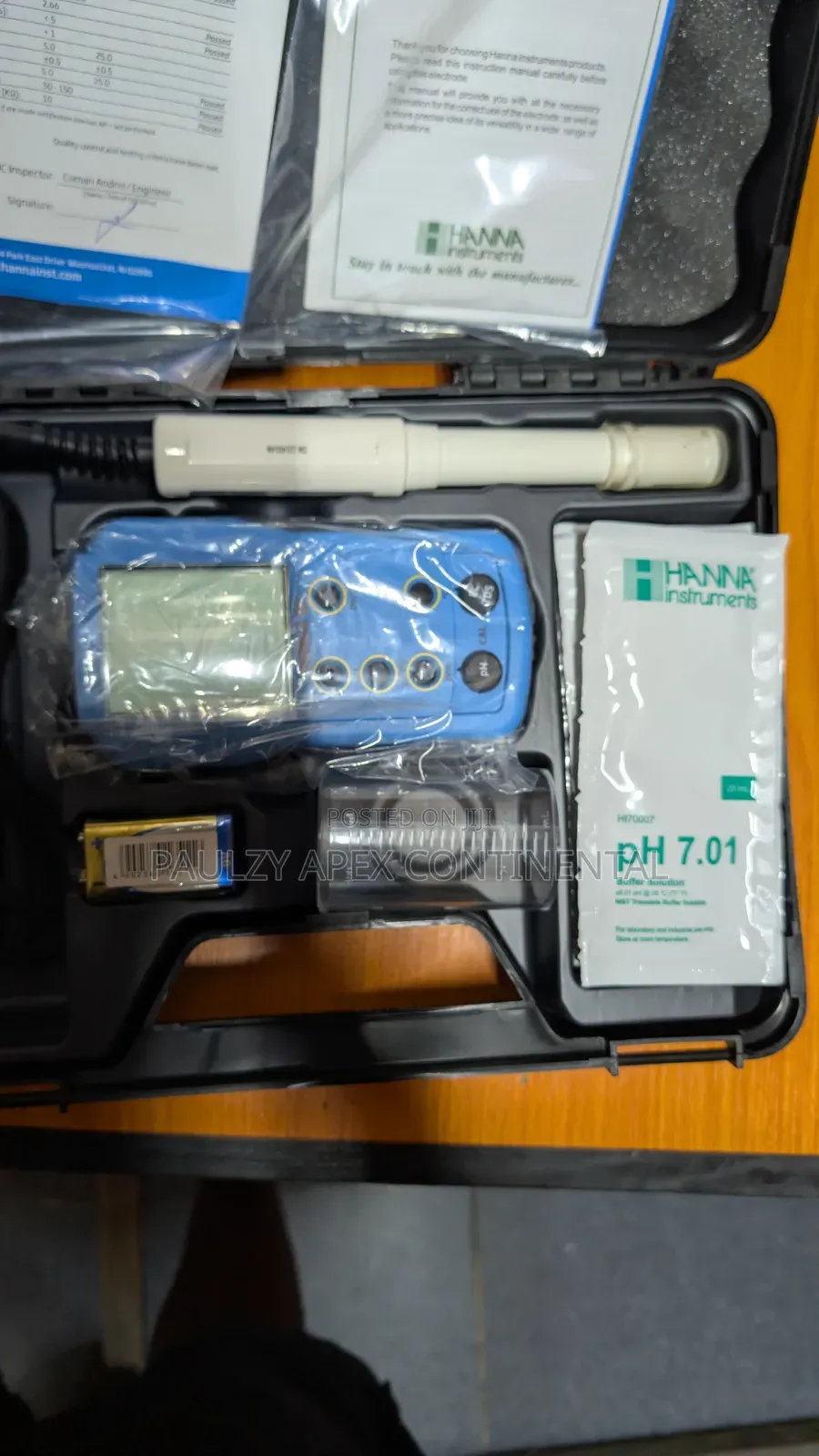 Hanna pH, Ec, TDS, Temperature Meter (Multiparameter)