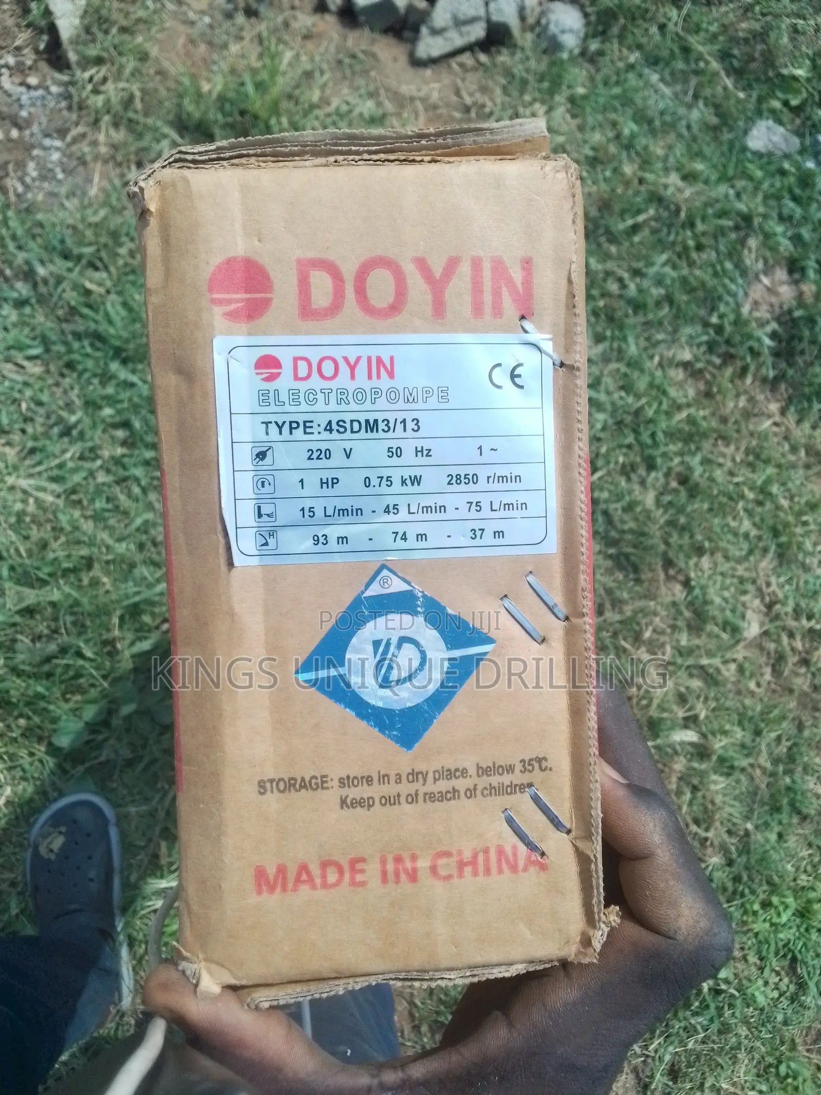 Doyin 0.5hp Borehole Pump – Power Your Water Supply!
