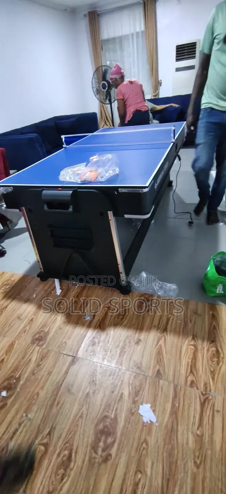 The 4-in-1 Rotating Snooker Table and Tennis Set, and Air Hockey