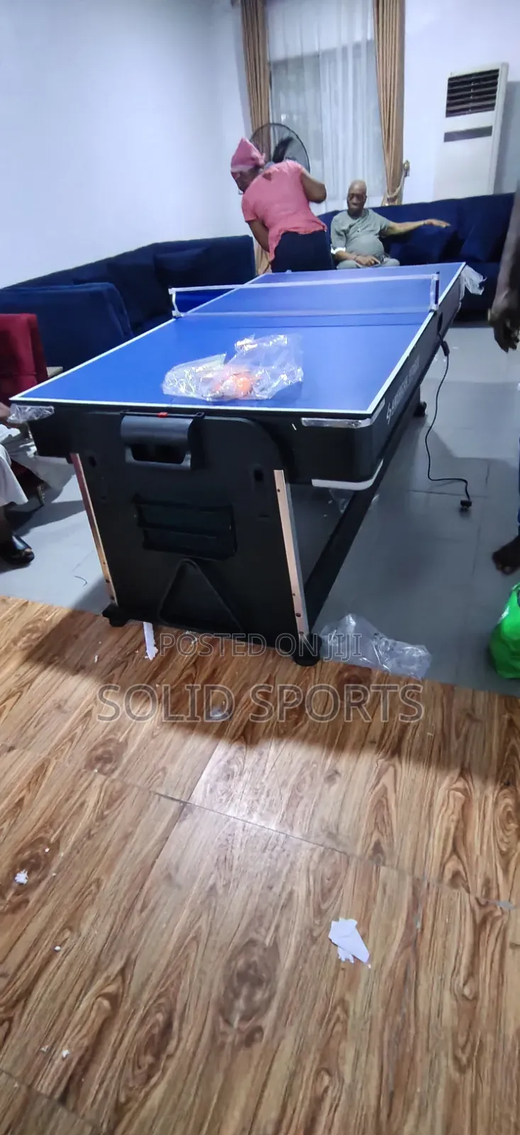 The 4-in-1 Rotating Snooker Table and Tennis Set, and Air Hockey