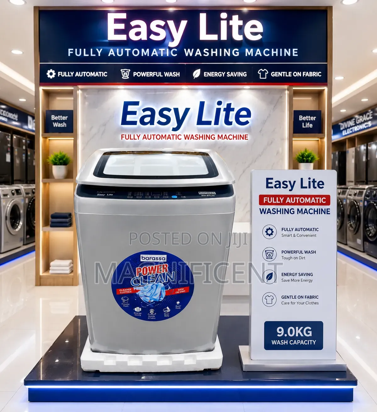 🔥 Barossa 15kg Power Clean Fully Automatic Washing Machine