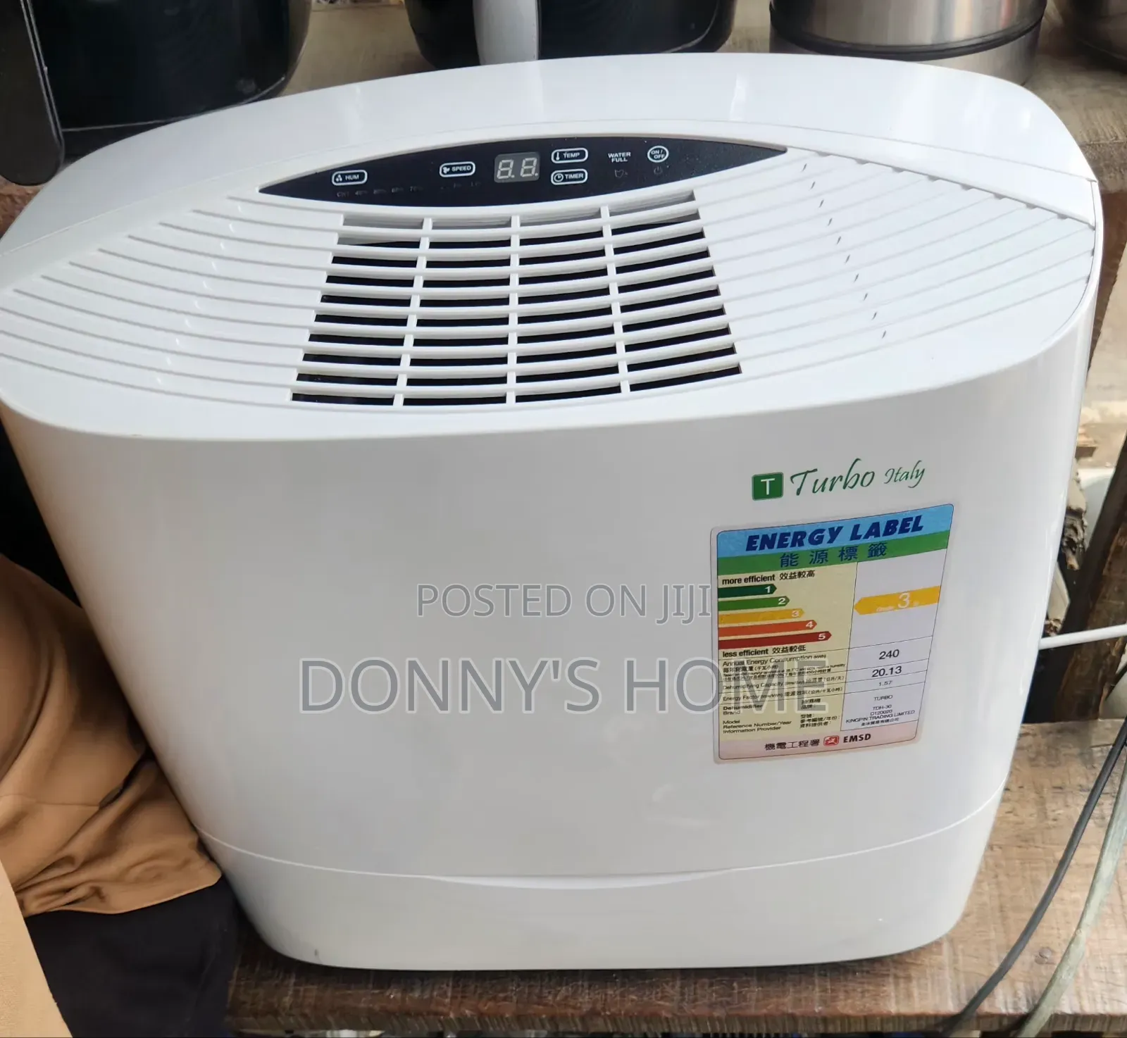 Turbo Italy TDH-30 LED Dehumidifier
