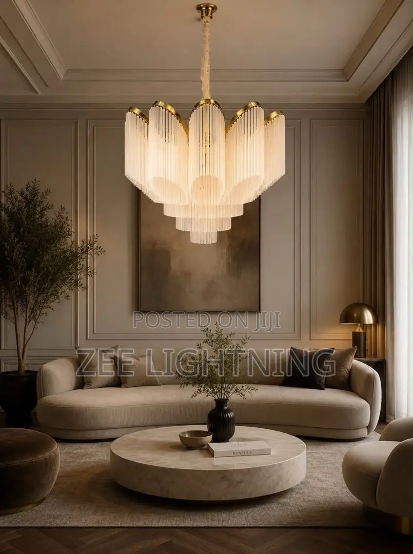LED Frosted Glass Chandelier (Size 600mm)