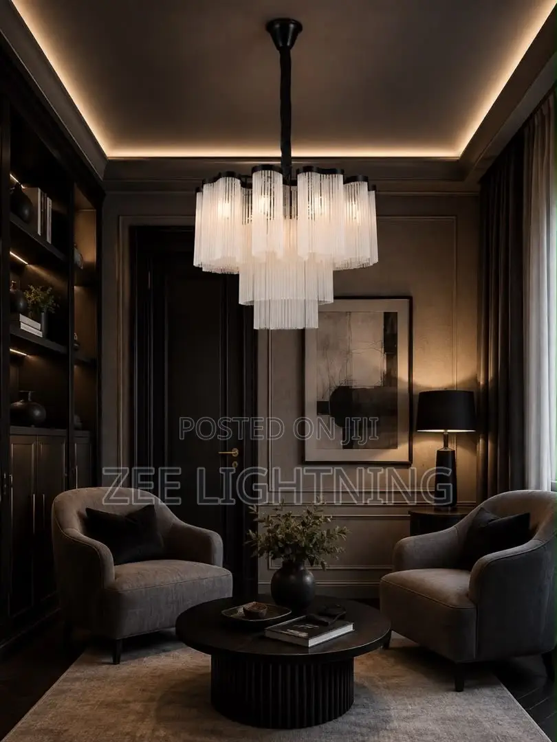 LED Frosted Glass Chandelier (Size 600mm)