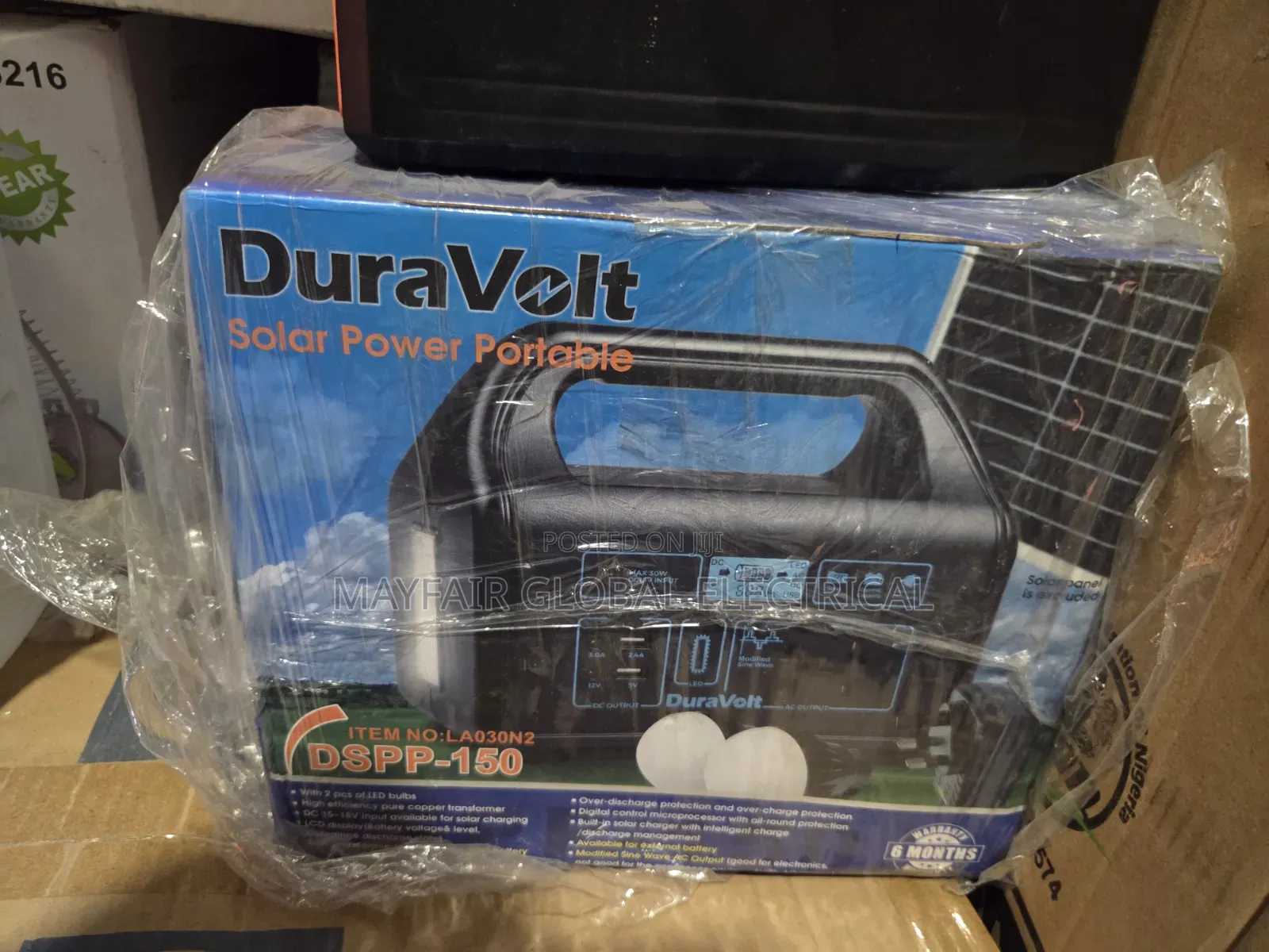 Duravolt 150w Portable Solar Generator With Panel and Bulb 💡