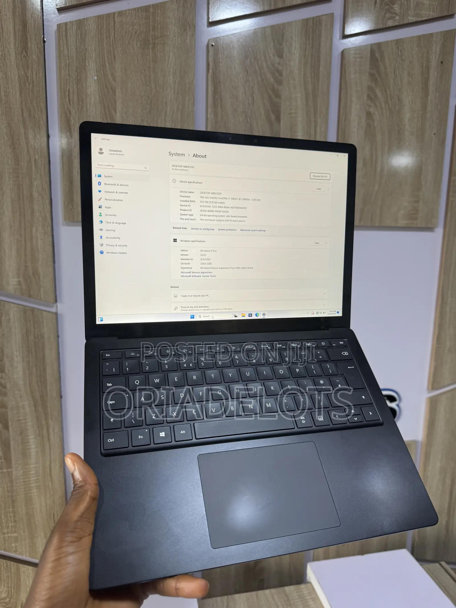 Laptop Microsoft Surface Laptop 4 16GB Intel Core i7 SSD 256GB