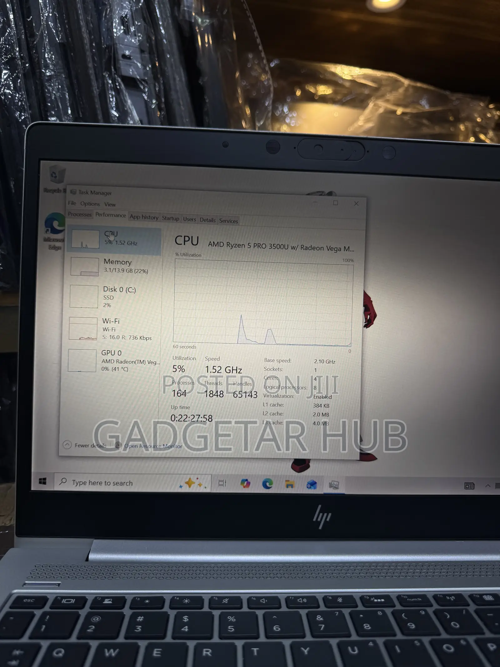 Laptop HP EliteBook 745 G6 16GB AMD Ryzen 5 SSD 256GB