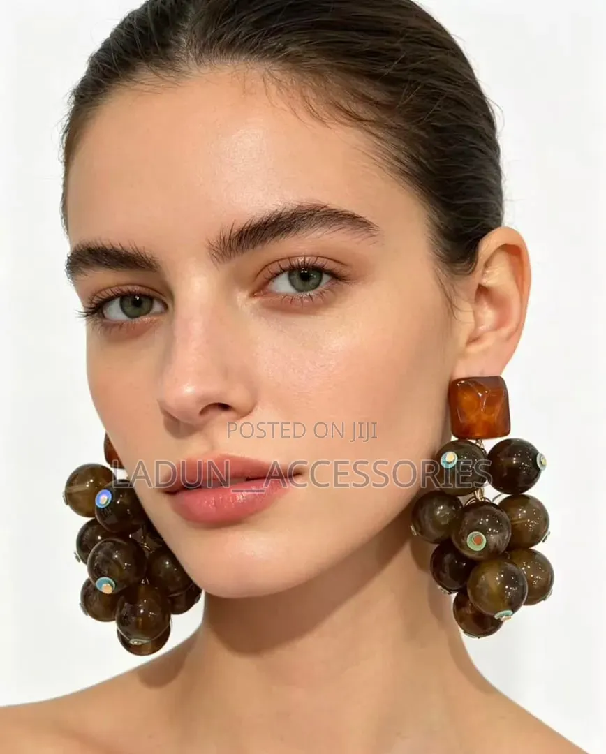 Grape Statement Earrings