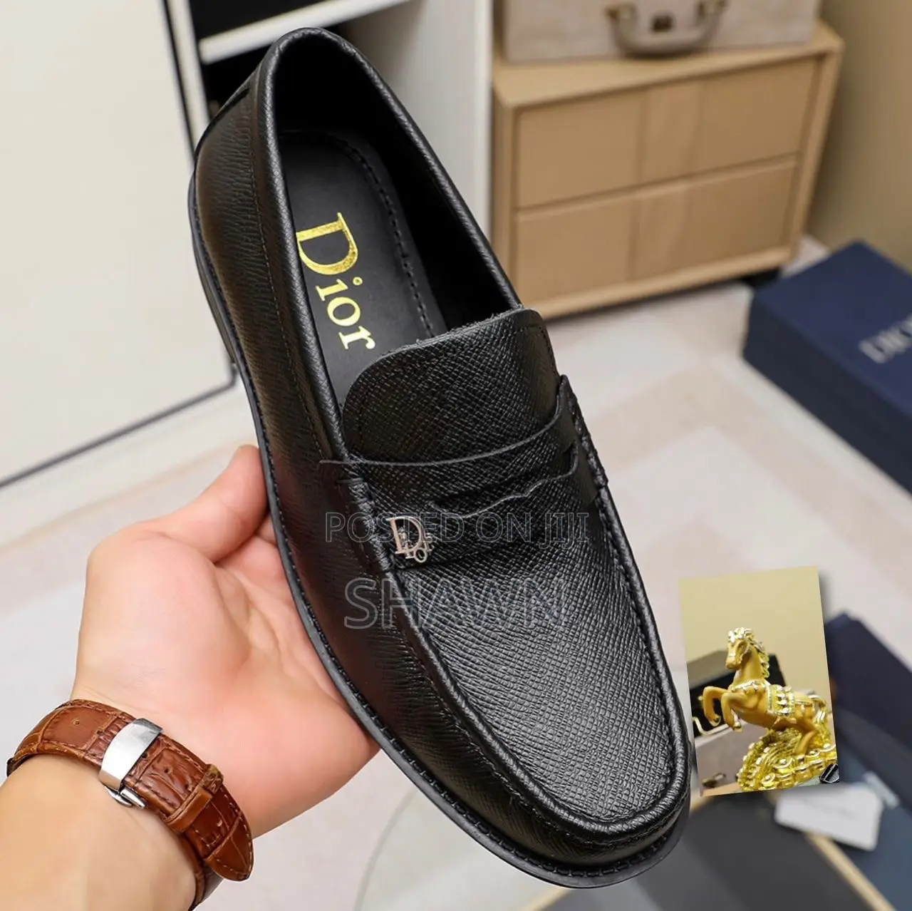 Christian Dior Luxury Leather Loafers