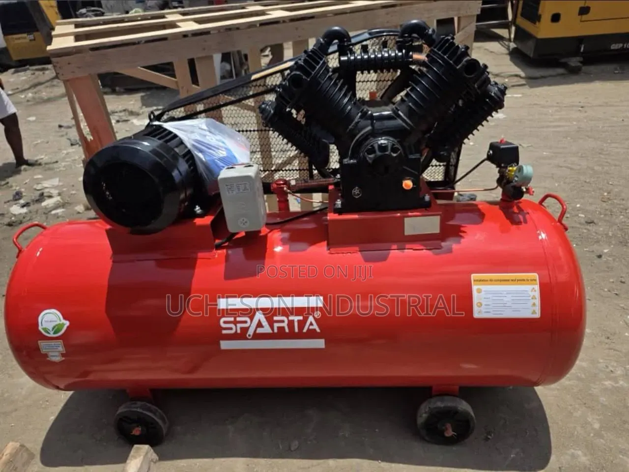 Industrial Piston Air Compressor 300liter 10hp 10bar
