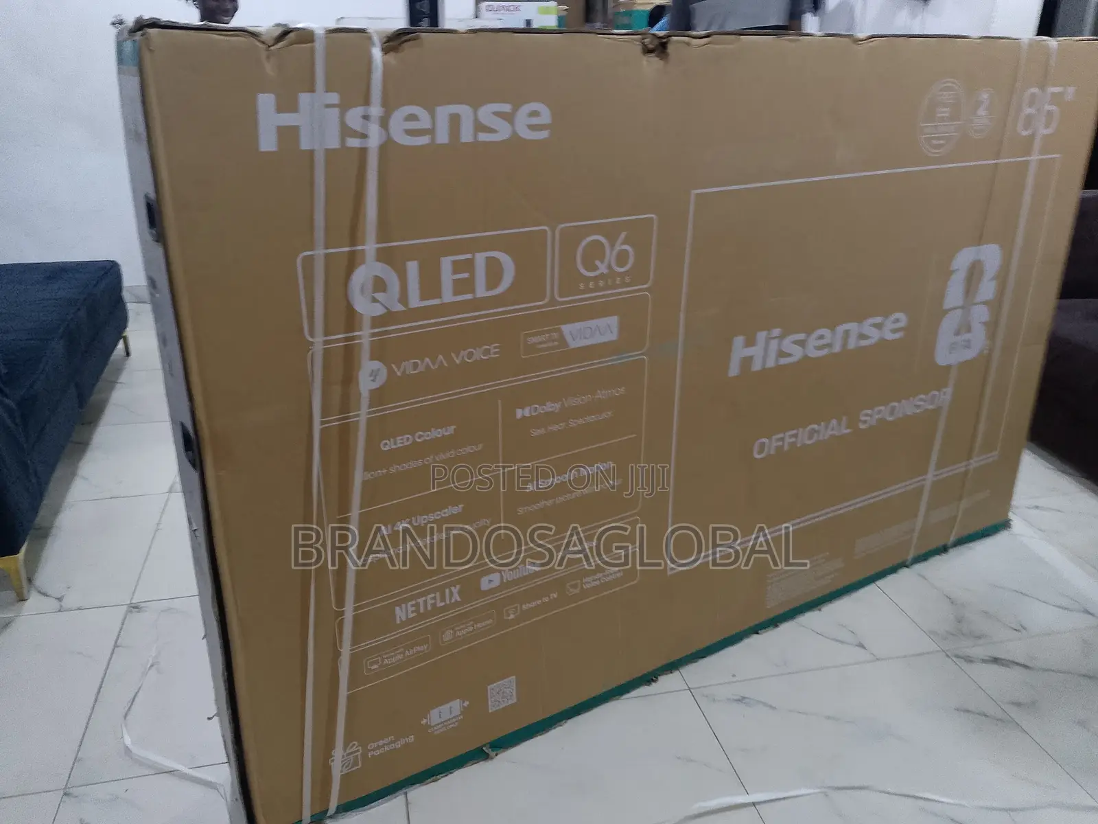 Genuine Hisense 85 Inch QLED Smart TV 85Q6Q