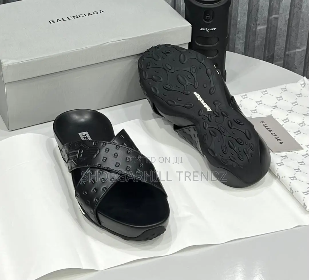 BB Chunky Sole Men Luxury Leather Palm Slippers