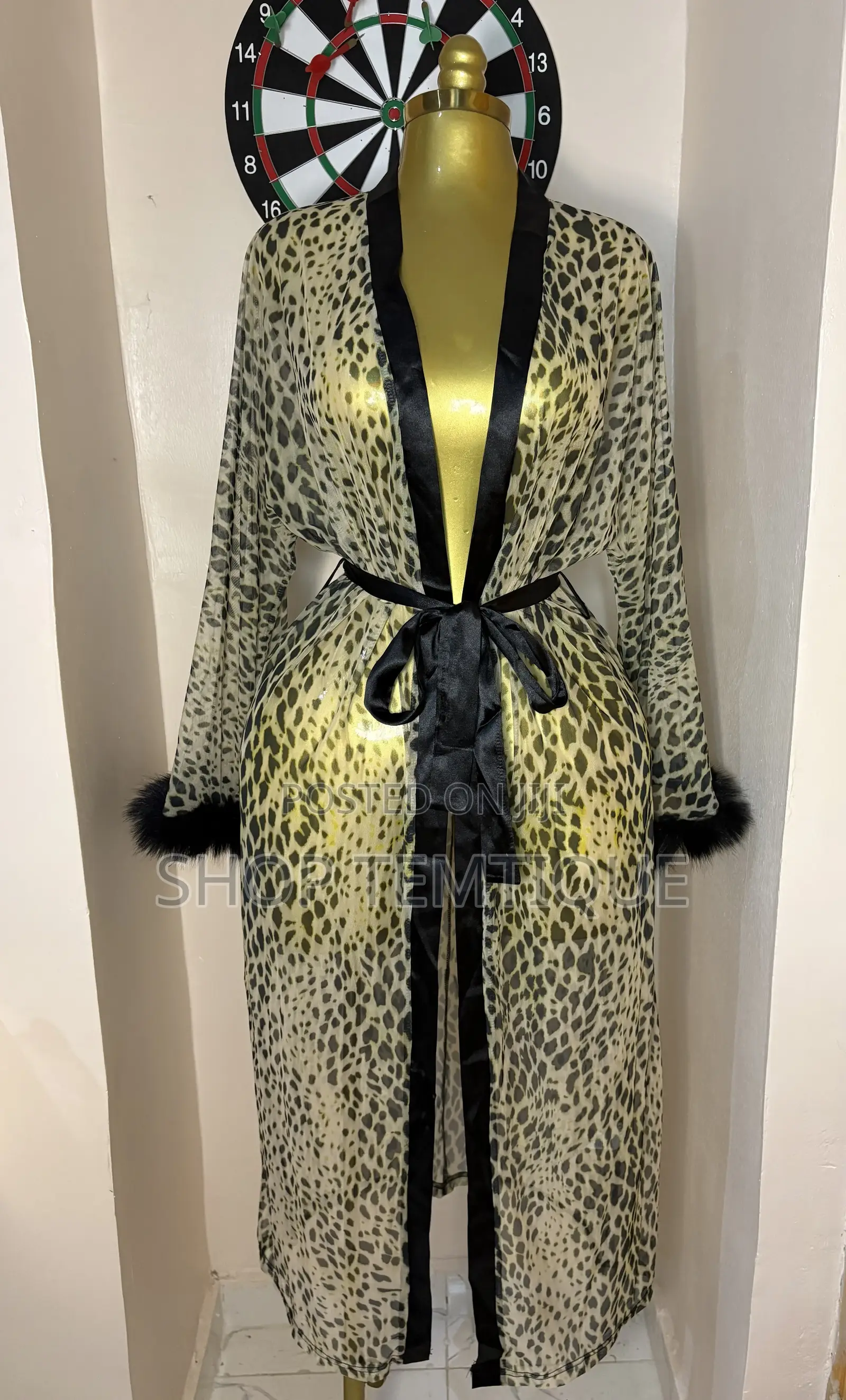 Leopard Print Robe