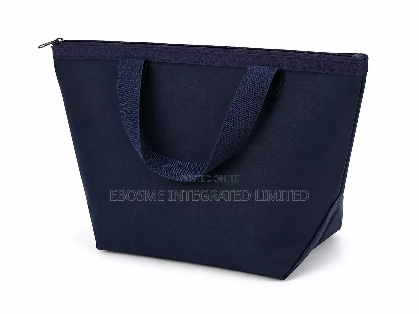 Large Insulated Thermal Tote Bag With Zipper – Navy Blue