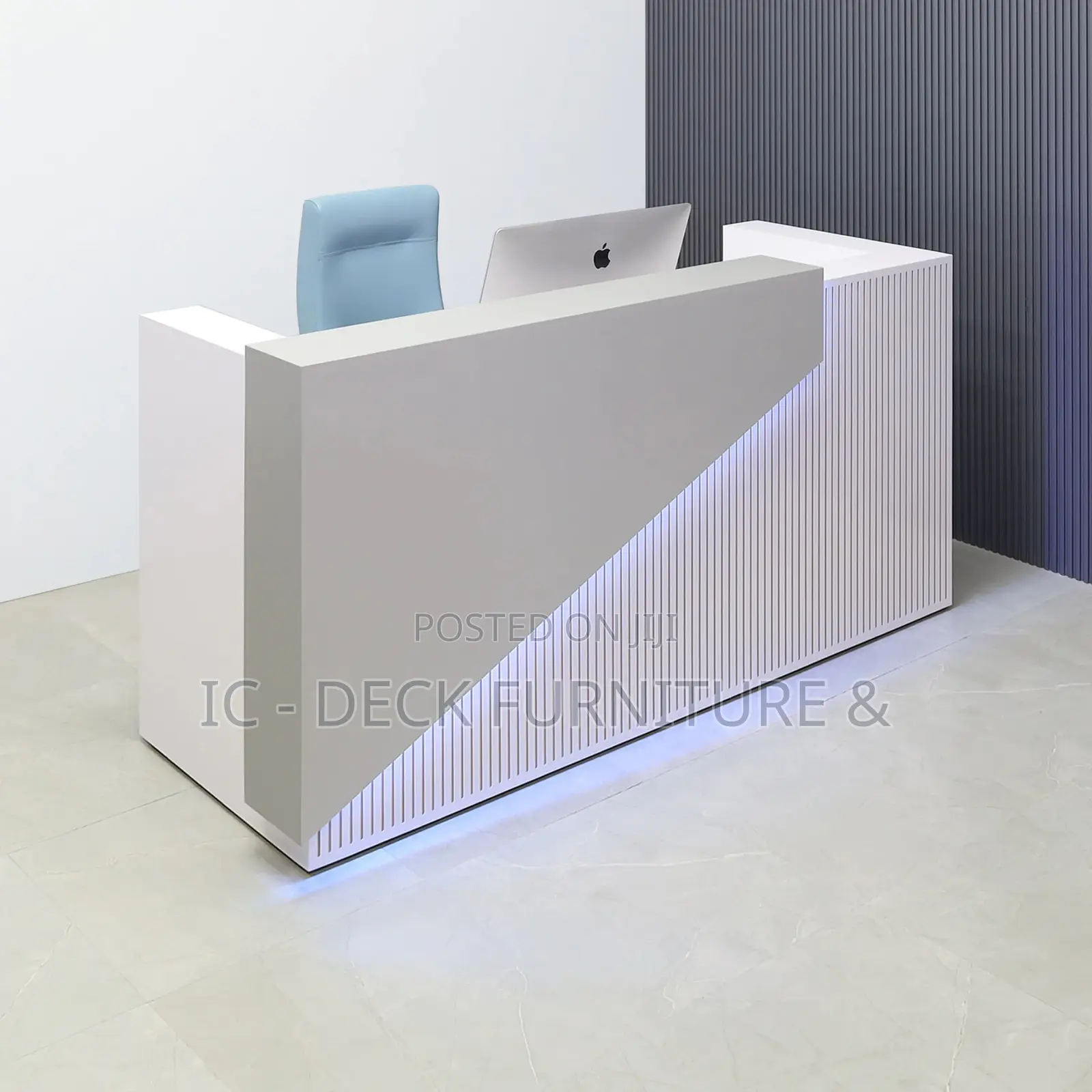 DSK29 Miami Design 6ft Receptionist Desk W/ Ligthing