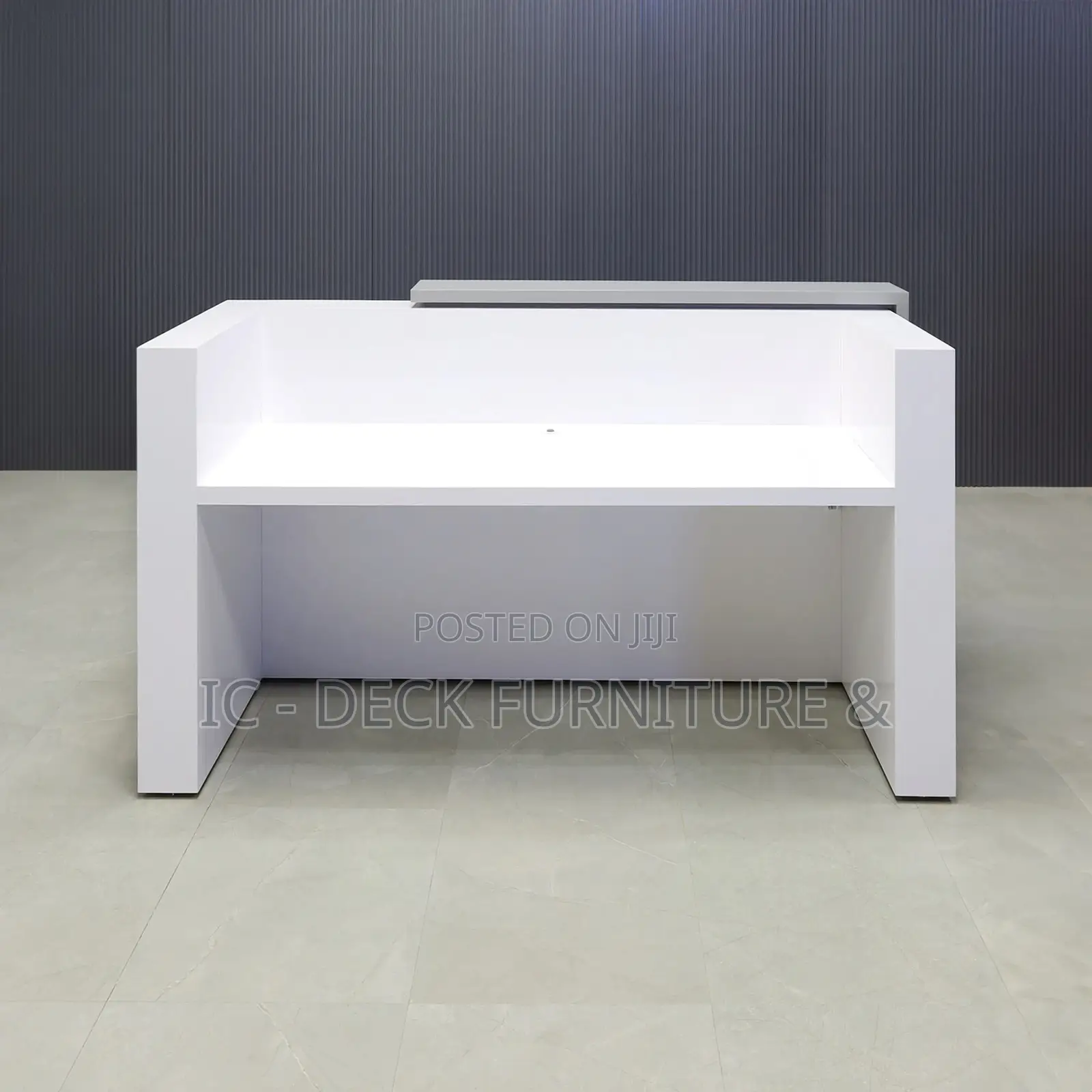 DSK29 Miami Design 6ft Receptionist Desk W/ Ligthing