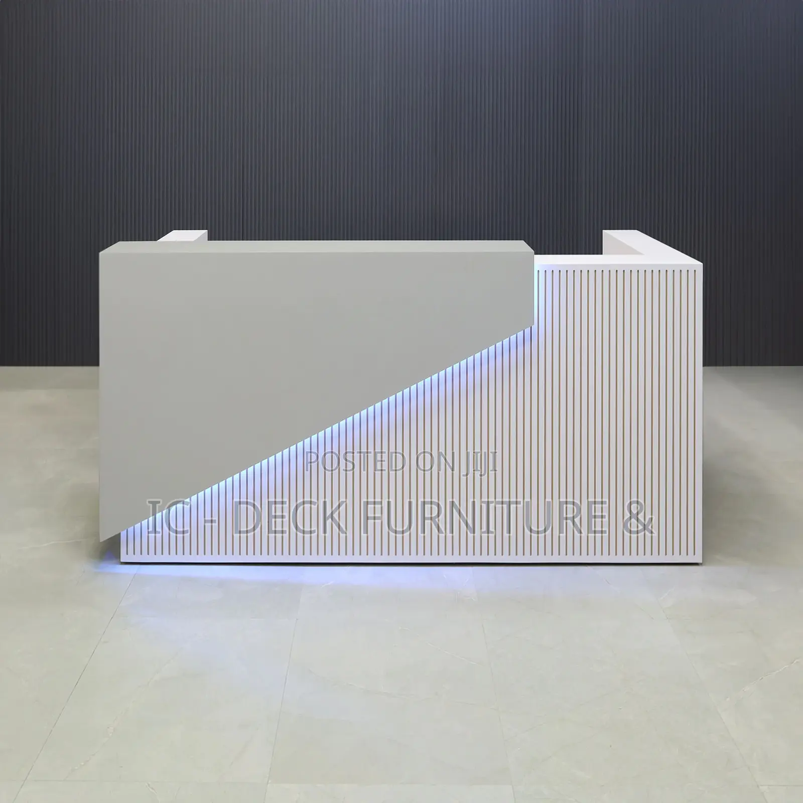 DSK29 Miami Design 6ft Receptionist Desk W/ Ligthing