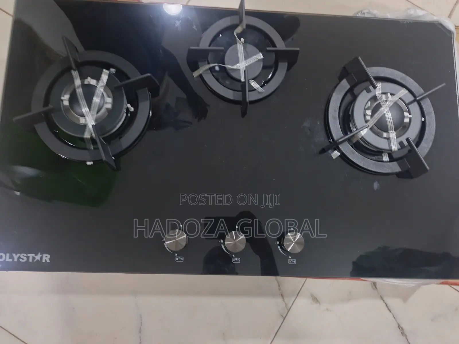 Brand New Polystar 3 Burner Gas Hob