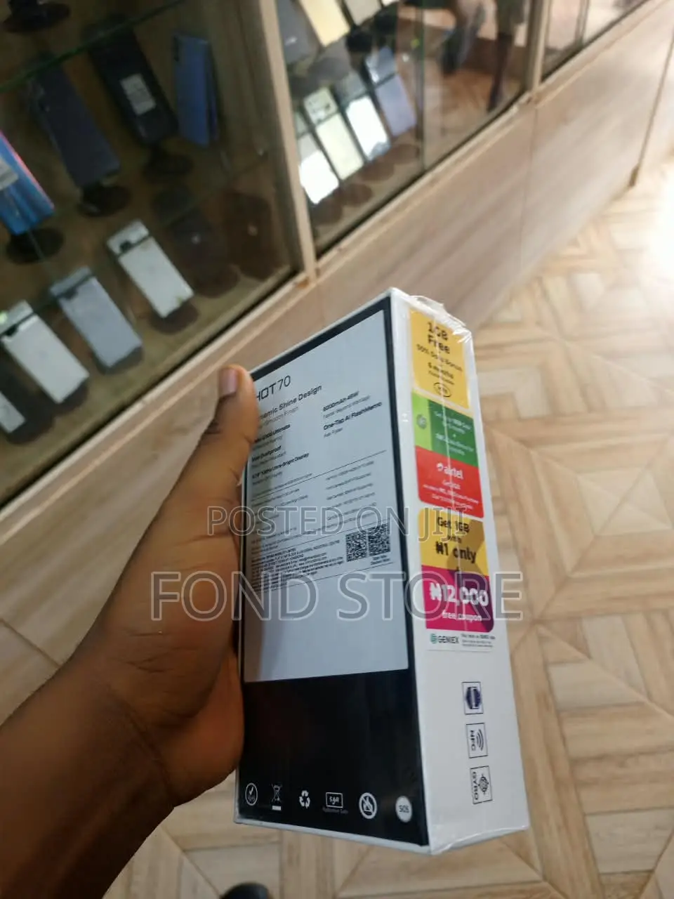 New Infinix Hot 70 128 GB Black