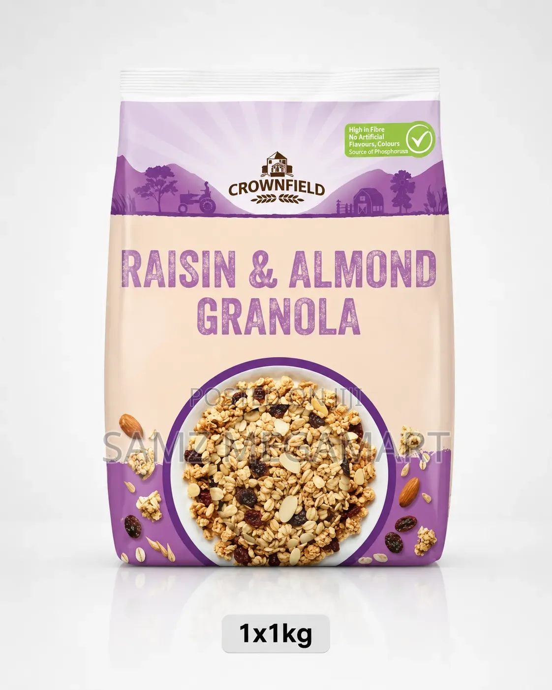 Crownfield Raisin & Almond Granola 1x1kg