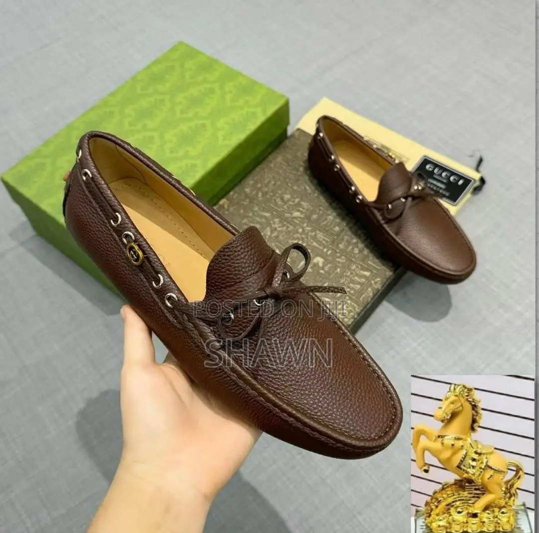 Gucci Luxury Leather Loafers