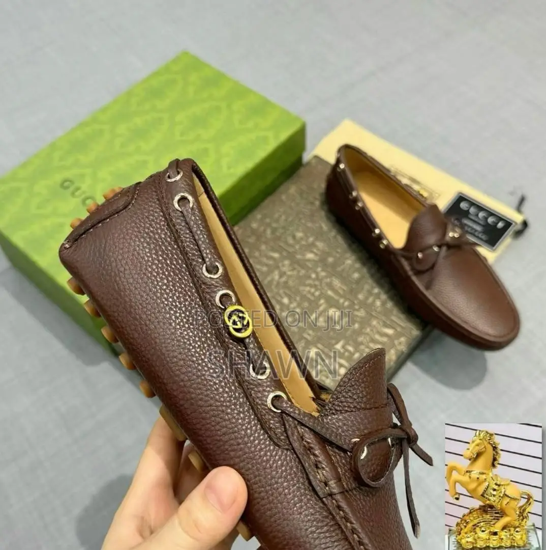 Gucci Luxury Leather Loafers