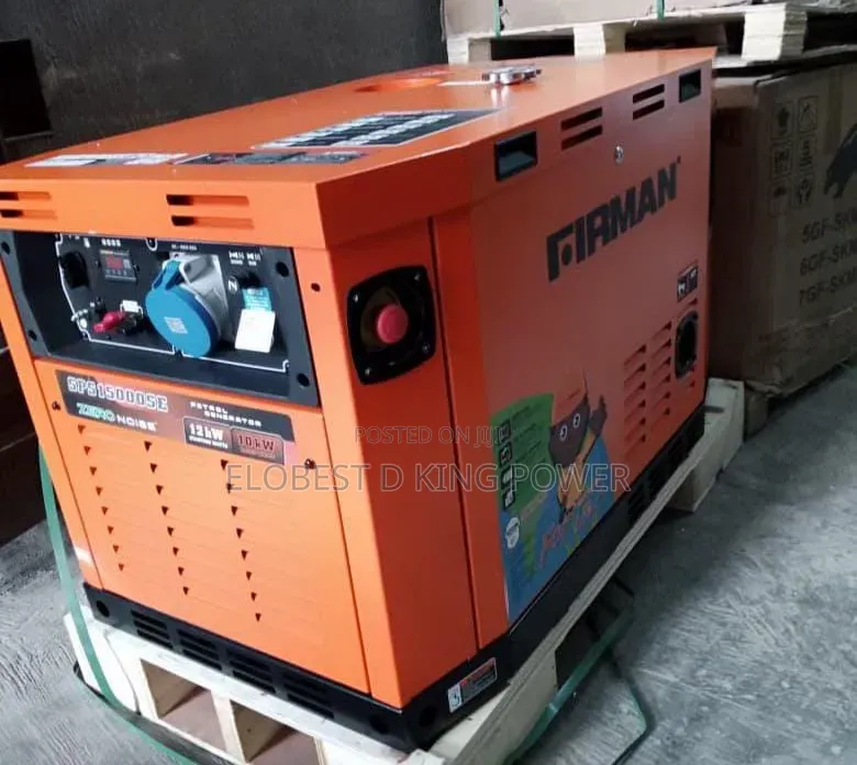 15KVA Firman Zero Noise Petrol Generator Soundproof SPS15000SE