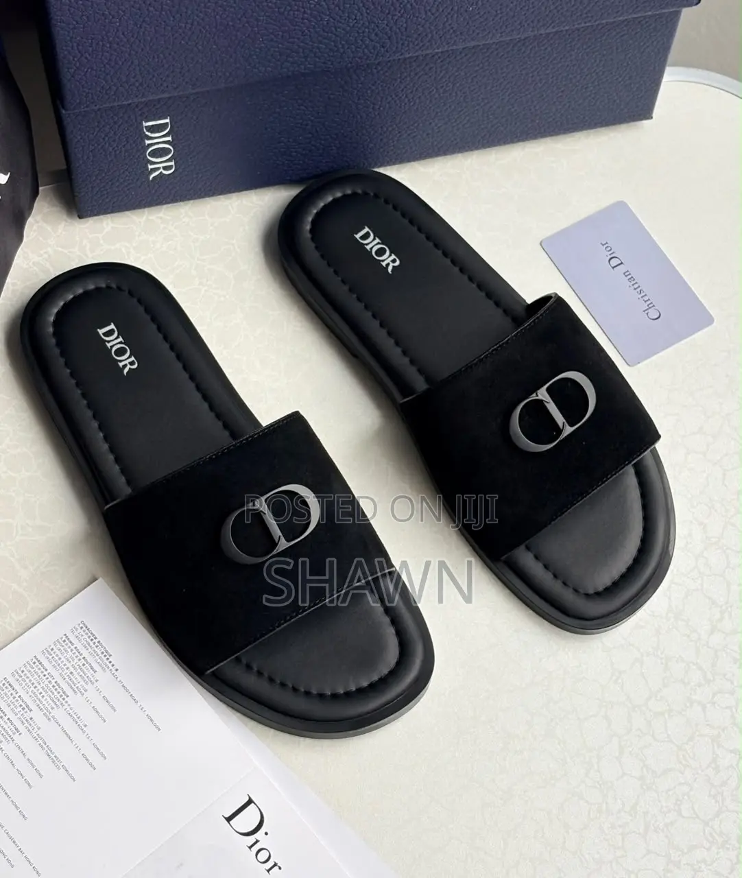 Christian Dior Leather Slippers